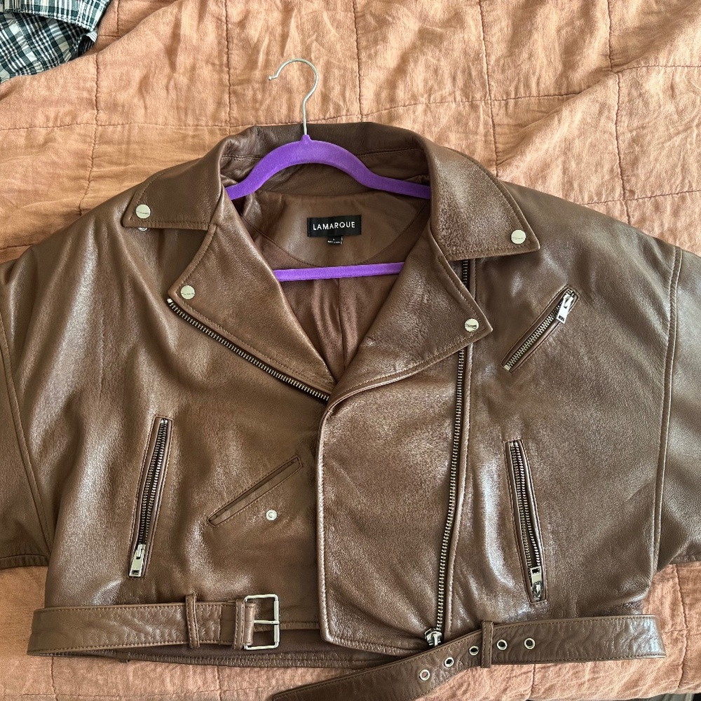 Lamarque Dylan Jacket In Tan - image 1